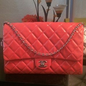 Chanel single flap clutch or shoulder bag